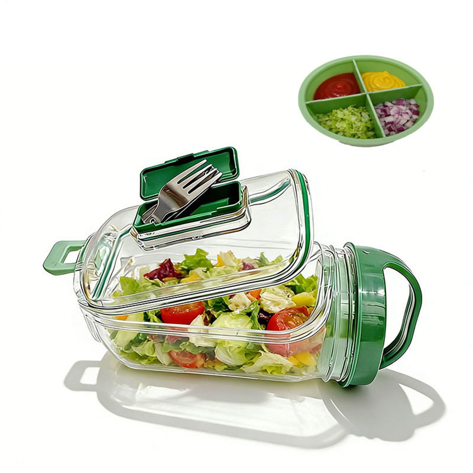 Meal Prep Gym Food - Pote de Salada com Abertura Lateral