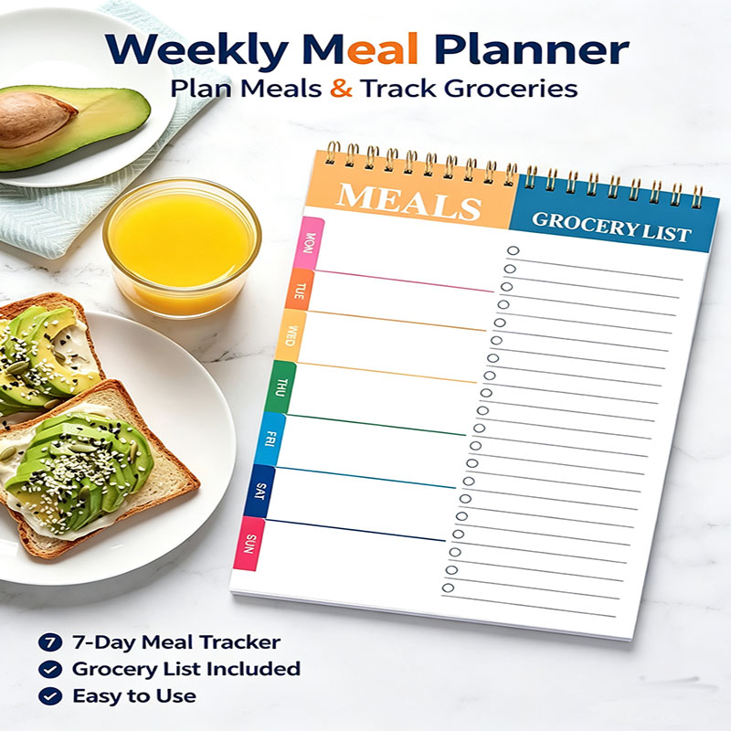 Meal Prep Plan - Bloco de Notas para Planejamento Semanal