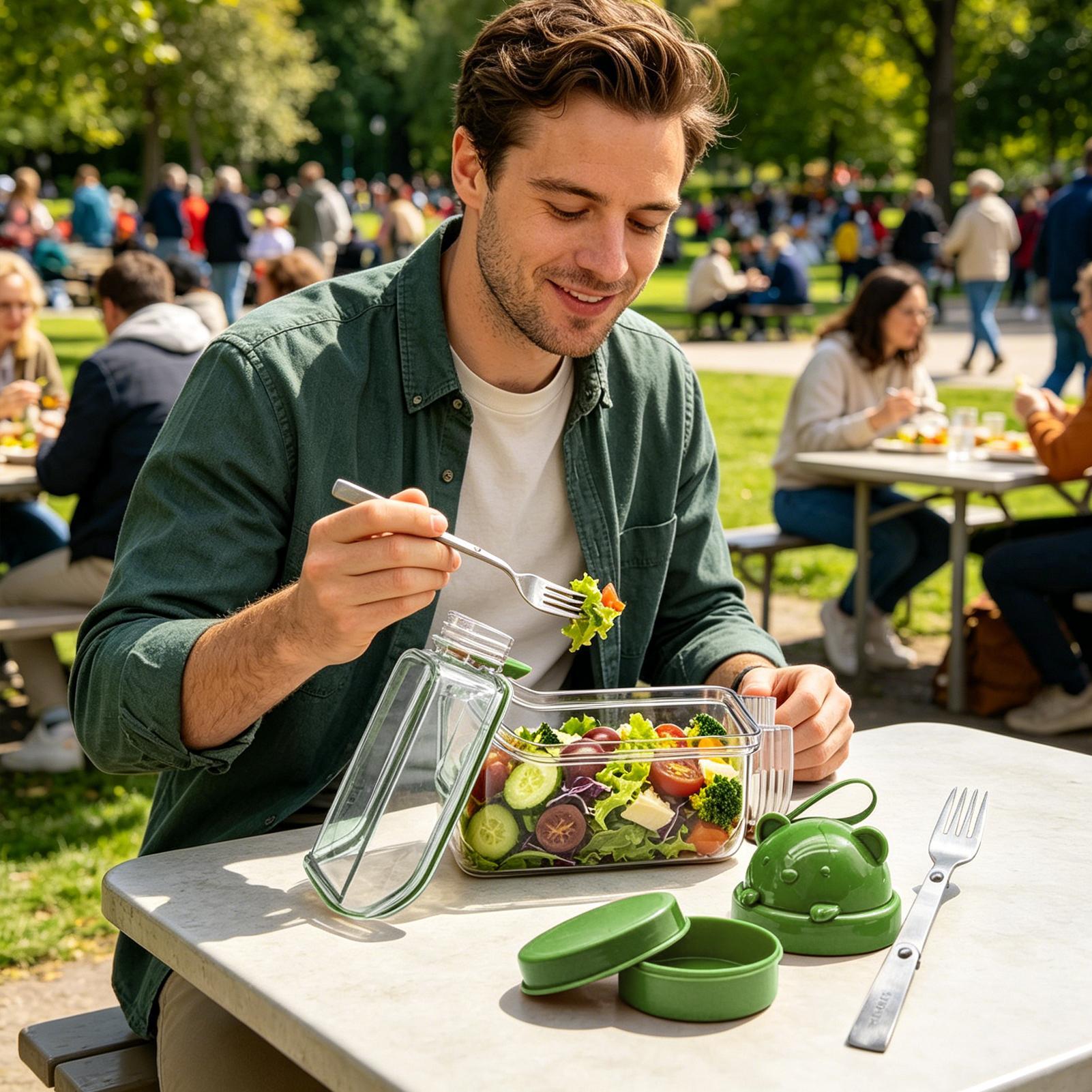 Pote de salada transparente, o - Meal Prep Gym Food avaliação e preço