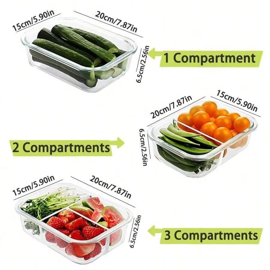 Recipiente de vidro para armaz - Meal Prep Plan avaliação e preço